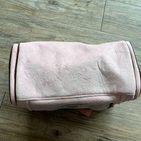 NWT Juicy Couture Bag Pink and Brown Scottish Dog Cosmetic Travel Y2K Glam - Picture 9 of 13